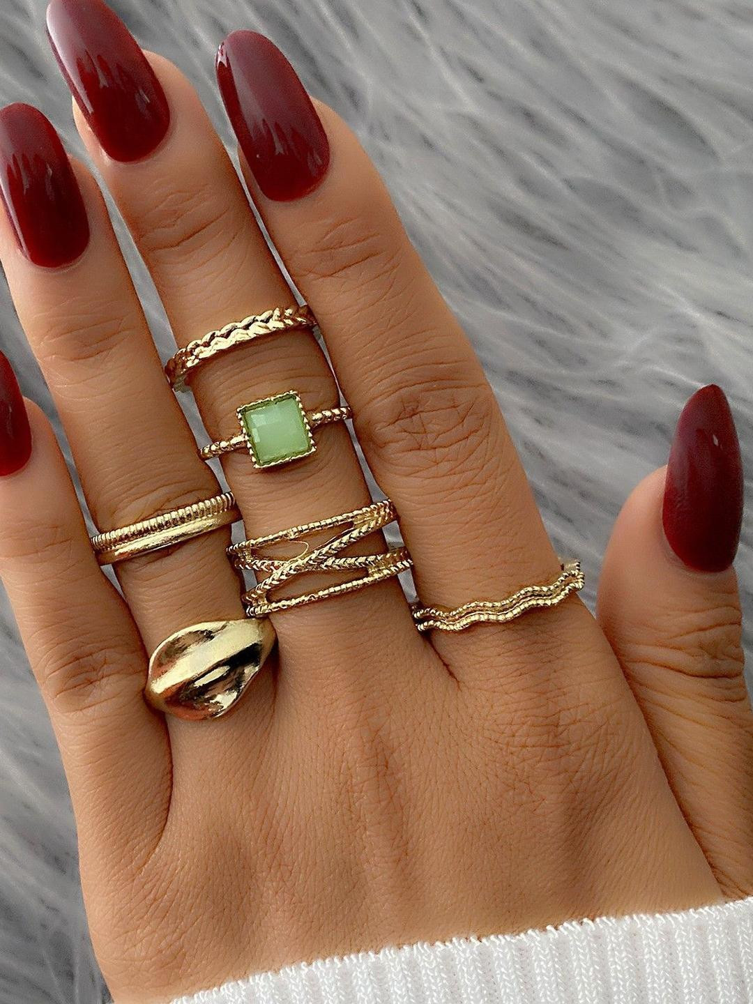 Arzonai 6-Piece Women Rings Set