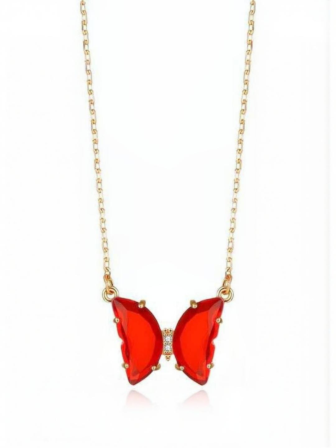 ATRAER Red Alloy Necklace