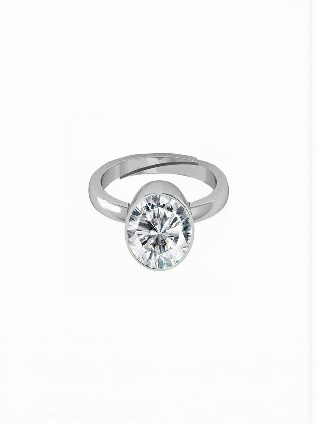 Sidharth Gems 11.25 Ratti 10.00 Crt Zircon Ring
