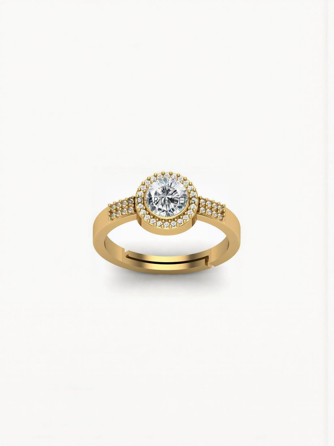 Sidharth Gems Jemskart 7.25 Ratti Gemstone Zircon Stone Rashi Ratna Ashtadhatu Ring
