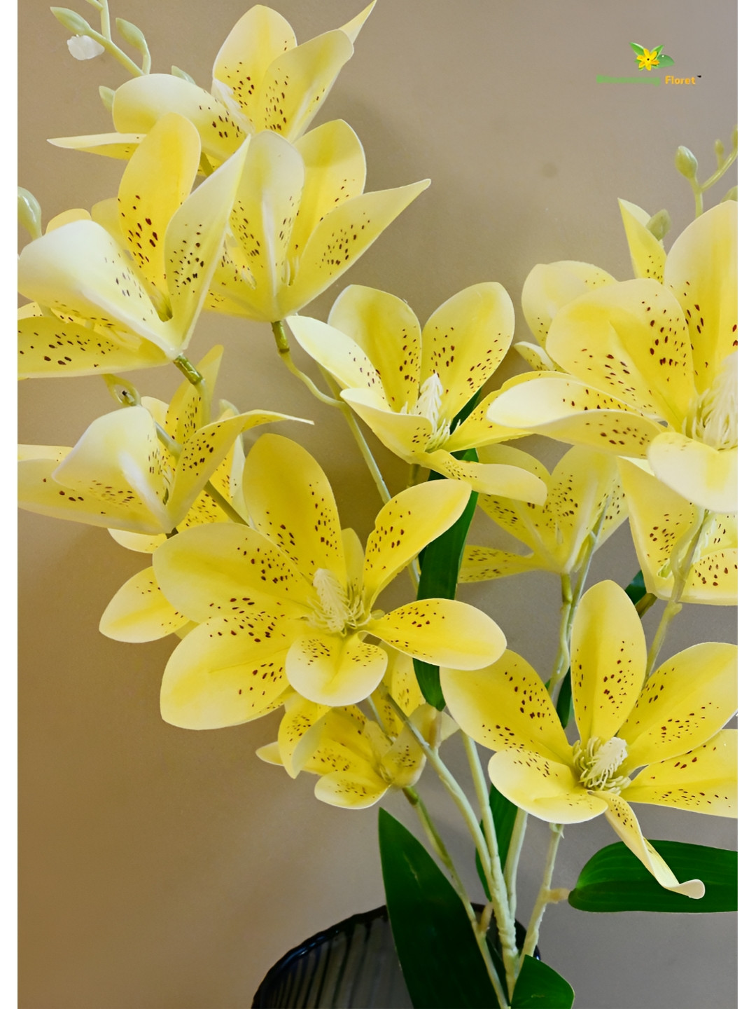 Blooming Floret Yellow Magnolia Artificial Flower