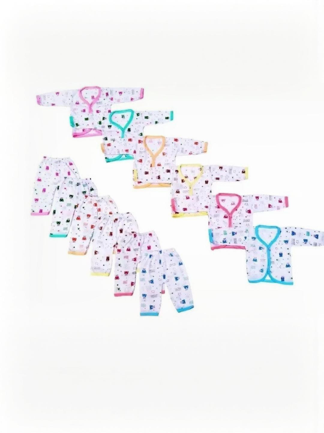 Fly Step Unisex Solid Printed V-Neck Long Sleeves Clothing Set