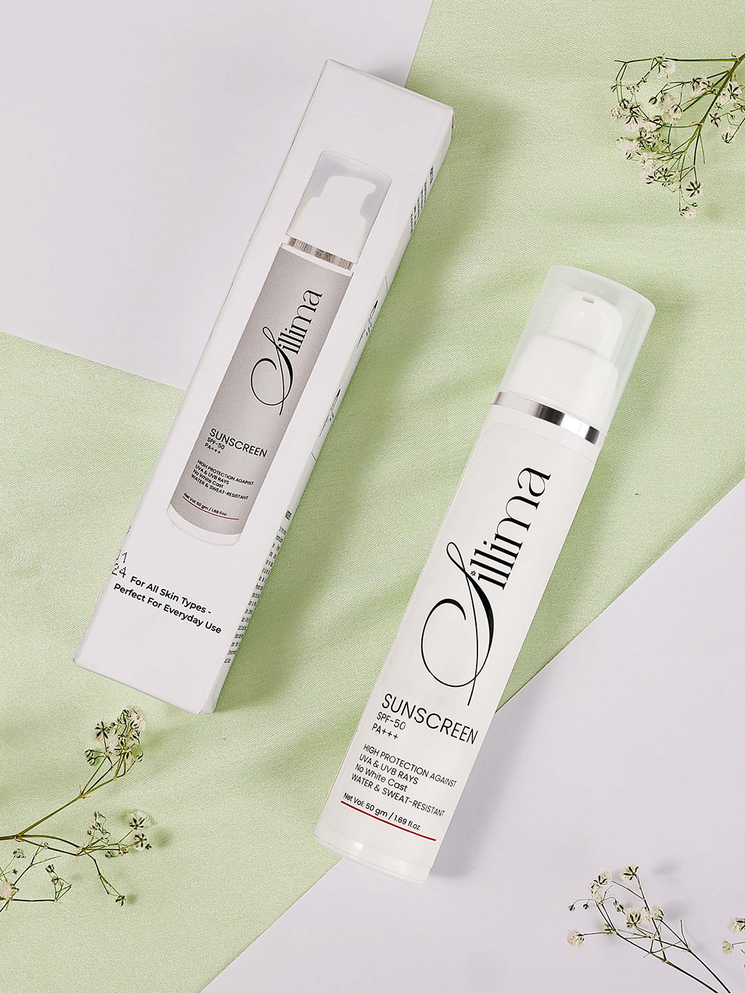 Sillima Sunscreen SPF50 PA+++ - 50 g