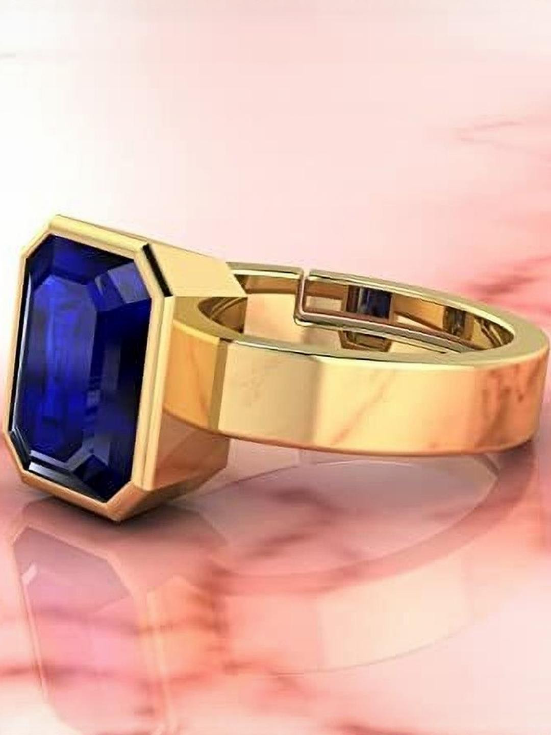 Sidharth Gems 11.25 Ratti 10.00 Crt Ceylon Srilankan Blue Sapphire Ring