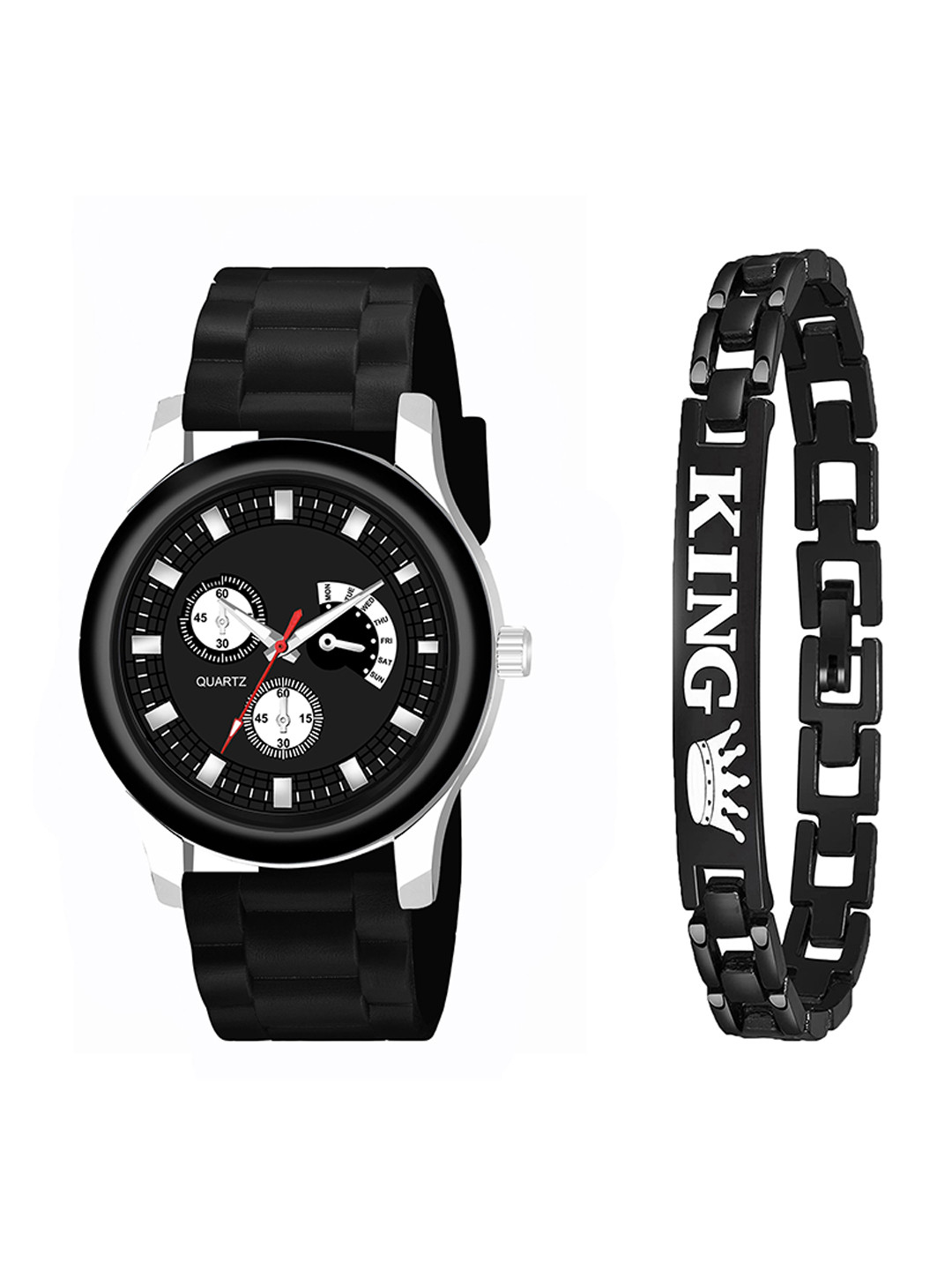 Gopal Shopcart Unisex  Straps Analogue Watch B9050-BLKAeviyo-NEW-CD-K-Bracelet_SH