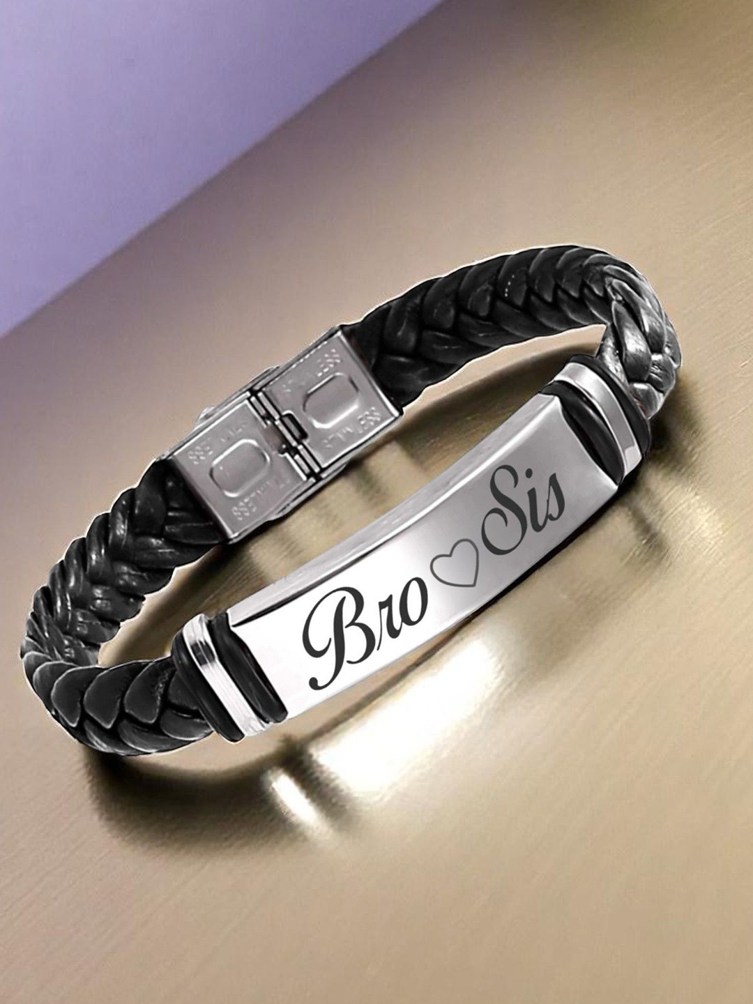 M Men Style Men Braided Leather Bracelet