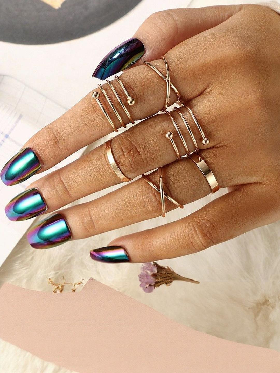 Arzonai Metal Knuckle Ring