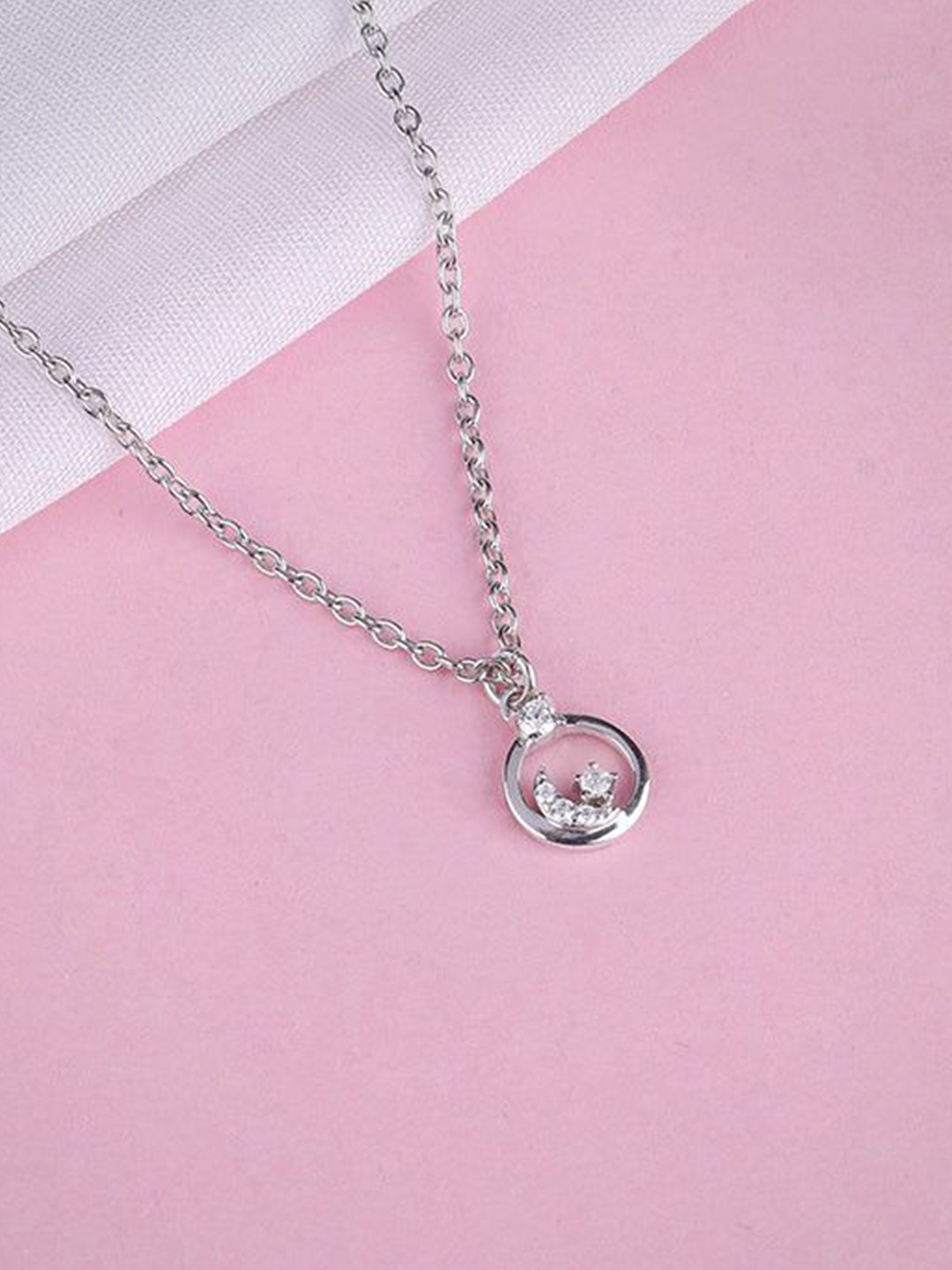 GIVA Silver-Plated Circular Pendants