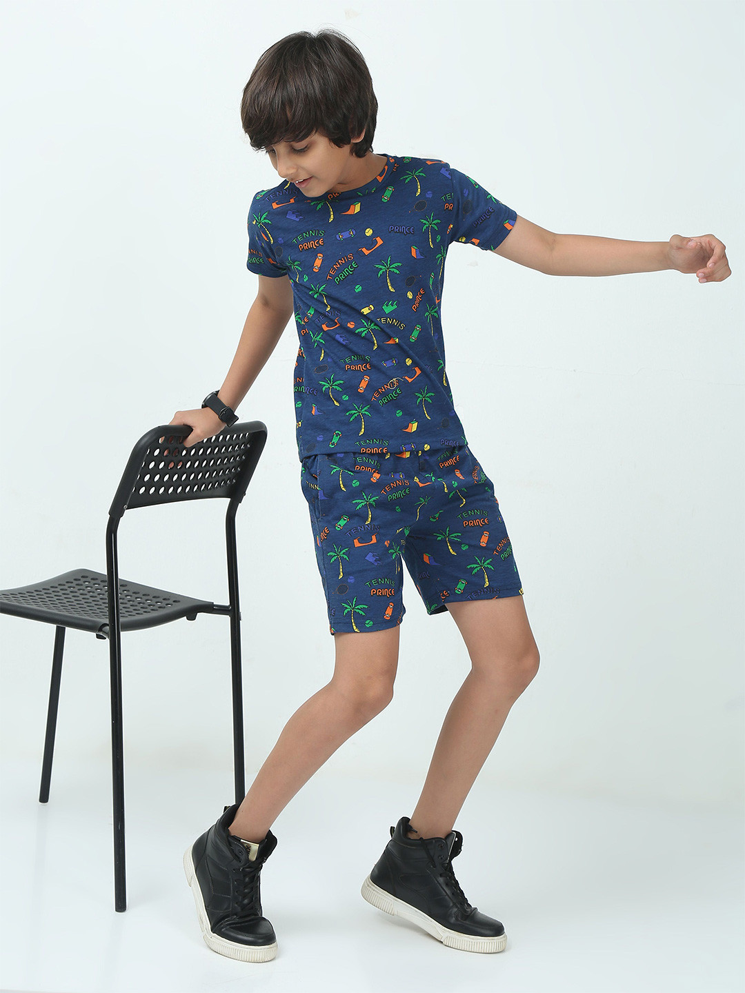 CHILINS Boys Cotton Co-ord Set