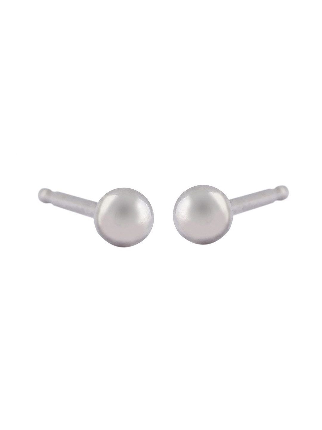 STUDEX Kids Stainless Steel Silver-Plated Circular Shaped Studs