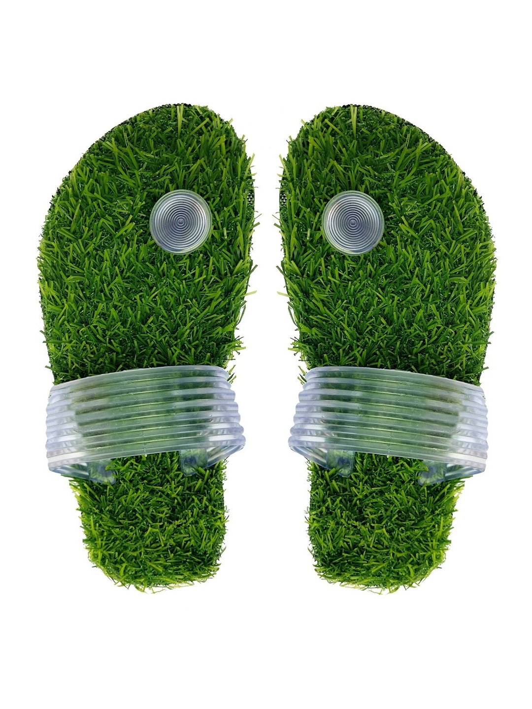 ADJ Men Transparent Flip Flops
