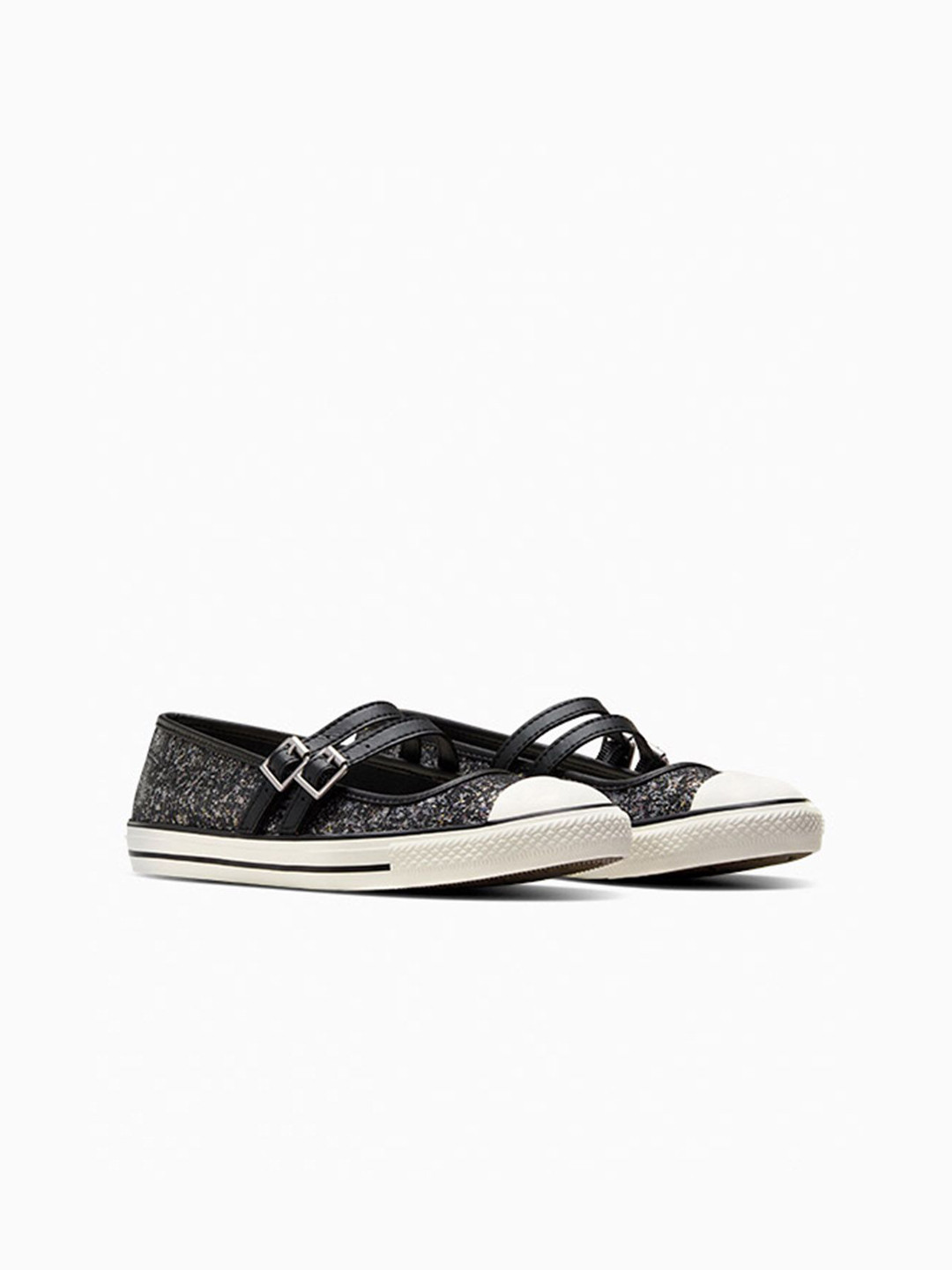 Converse Women Chuck Taylor All Star Dainty Mary Jane Glitter Slip On Sneaker