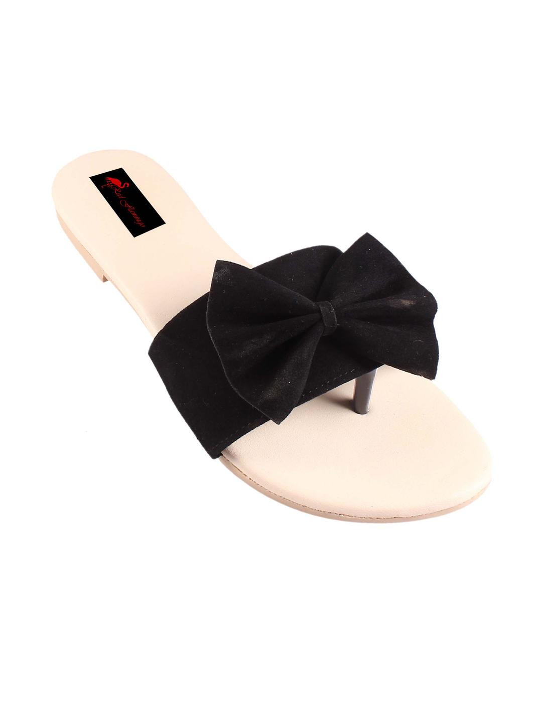 Red Flamingo Girls Velvet Slip-On Sneakers