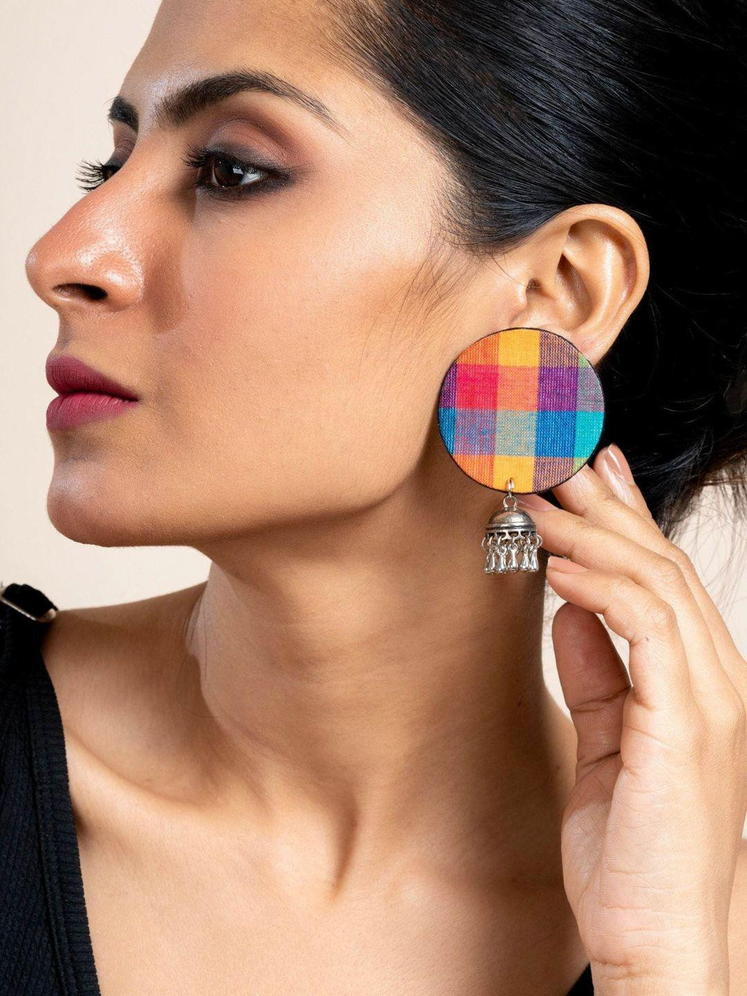 Look and Adorn Contemporary Studs Earrings
