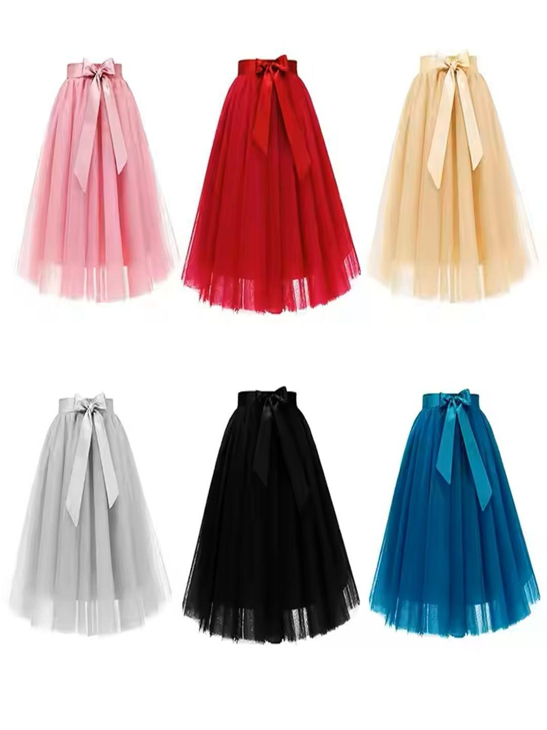 Klowvila Fashion Girls Net Party Wear Skirt