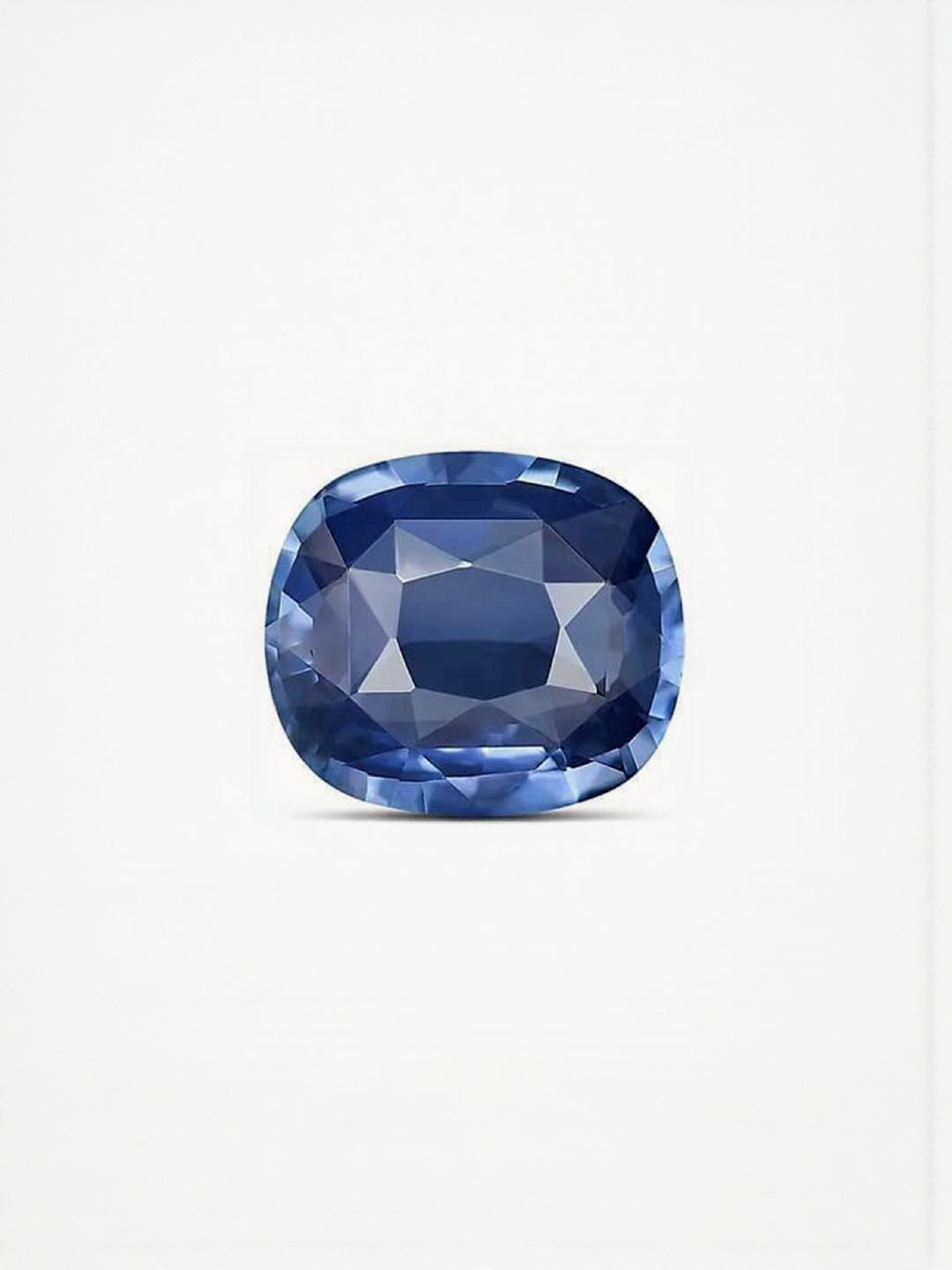 Sidharth Gems 7.25 Ratti 6.45 KT Blue Sapphire Stone Ring