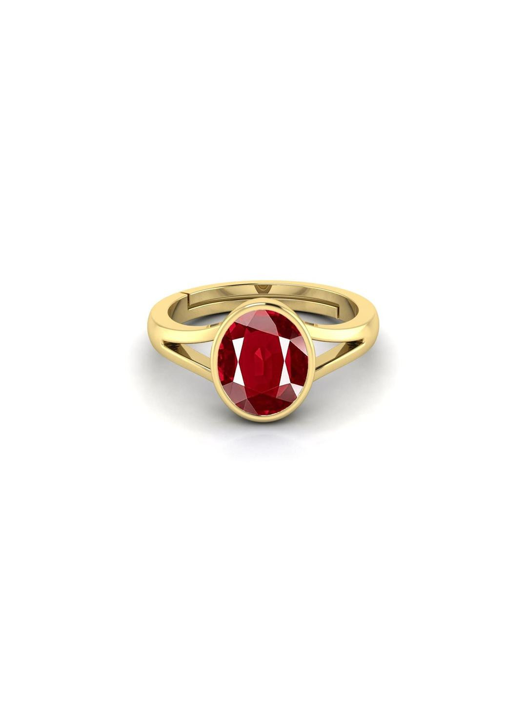 11.25 Ratti Ruby Manik GemStone Panchdhatu Ring