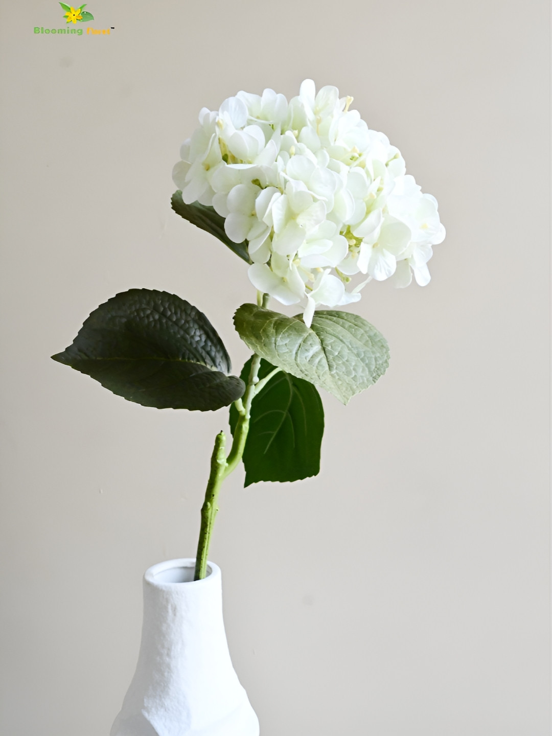 Blooming Floret White Hydrangea Artificial Flower