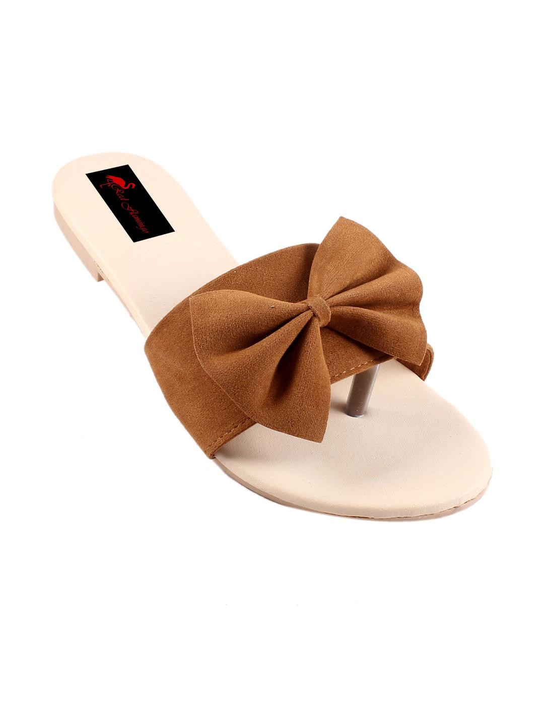 Red Flamingo Girls Velvet Slip-On Sneakers
