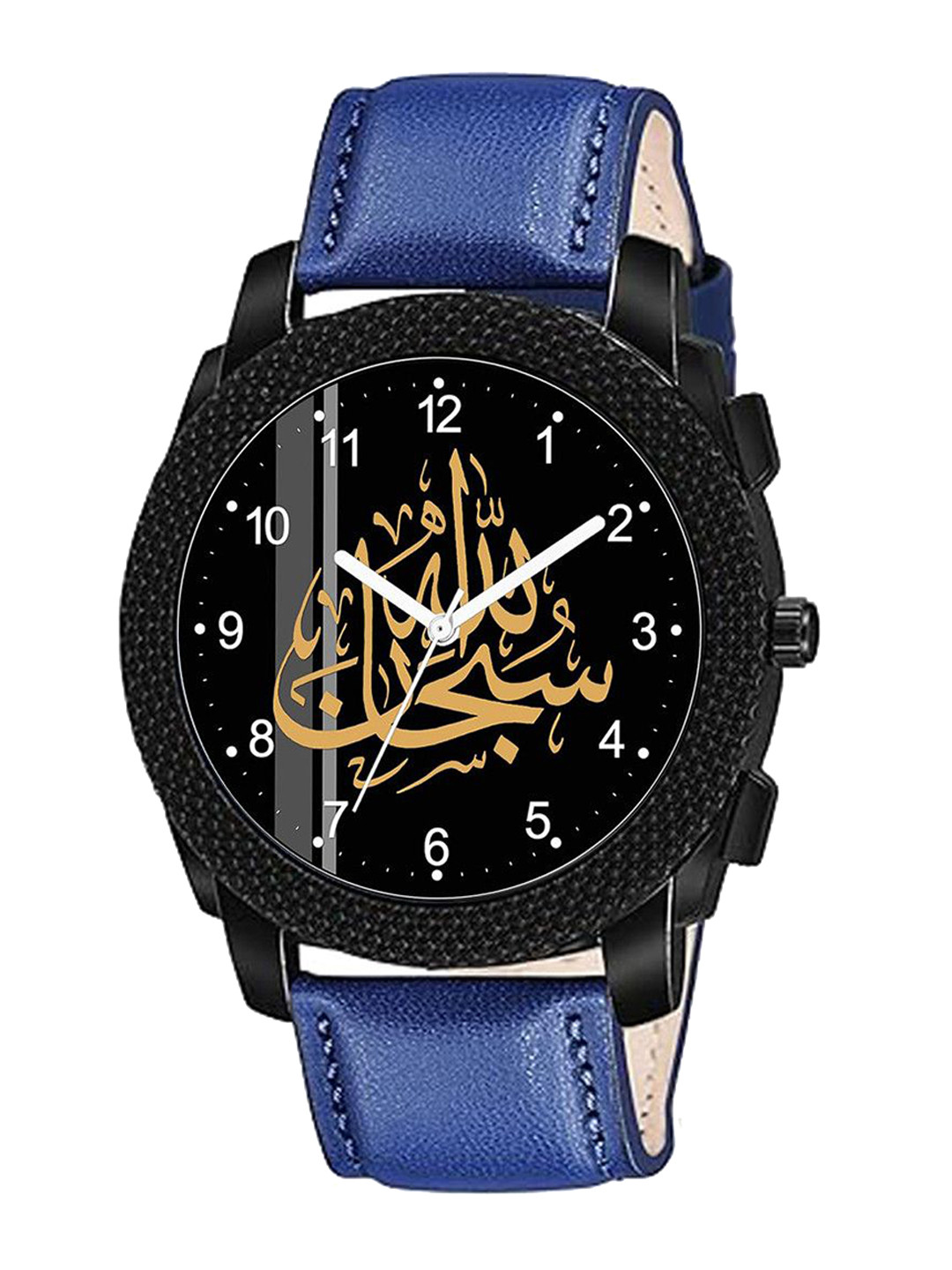 Gopal Shopcart Unisex Analogue Watch C 1004BLK-Islamic-NUM05-BLU-Chikni-L_SH