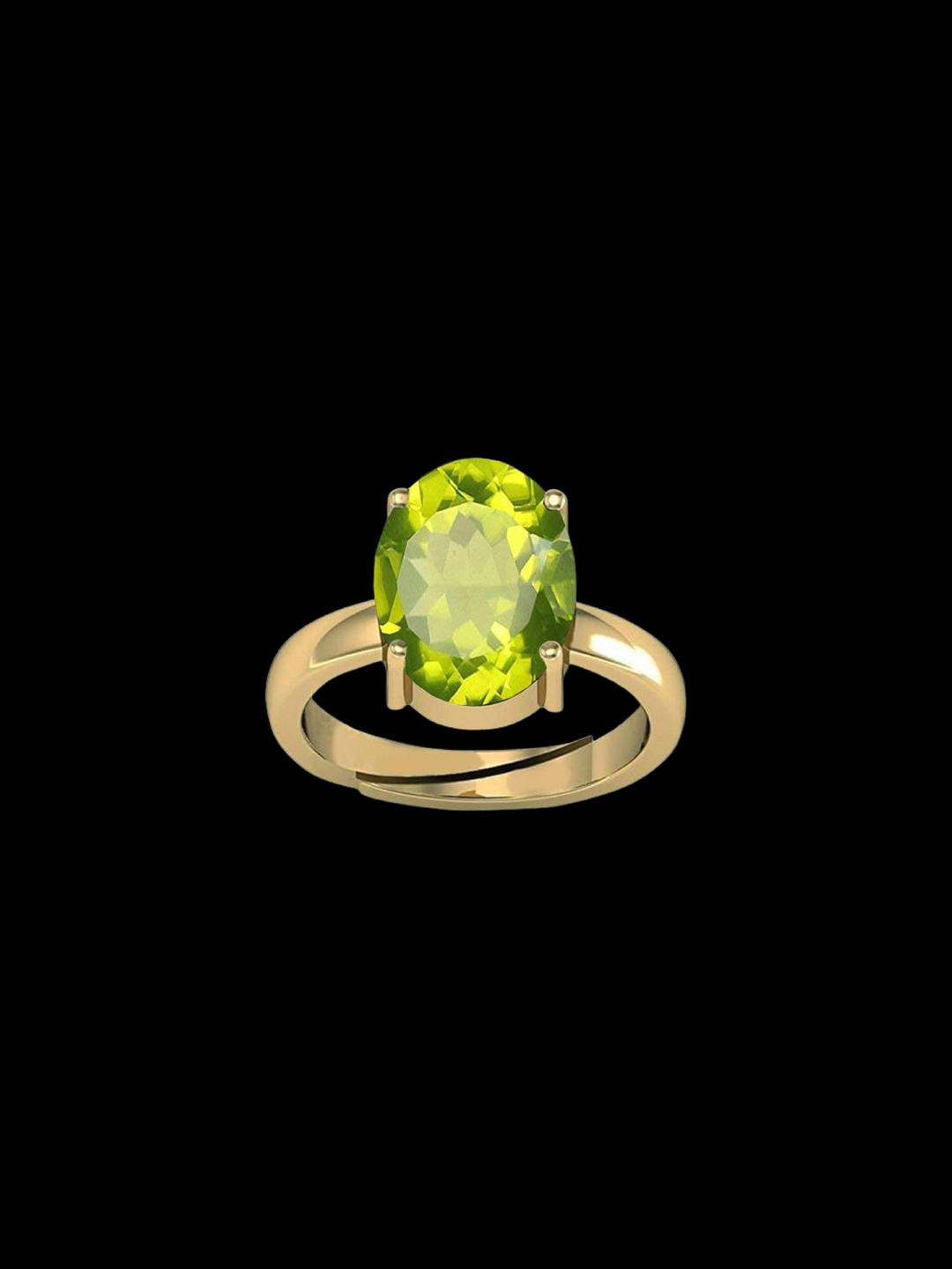 Sidharth Gems 11.25 Ratti 10.75 KT Gold Plated Ring