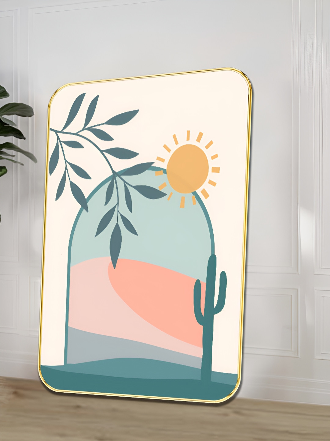 SAF 1 Piece Wood Abstract Wall Paintings