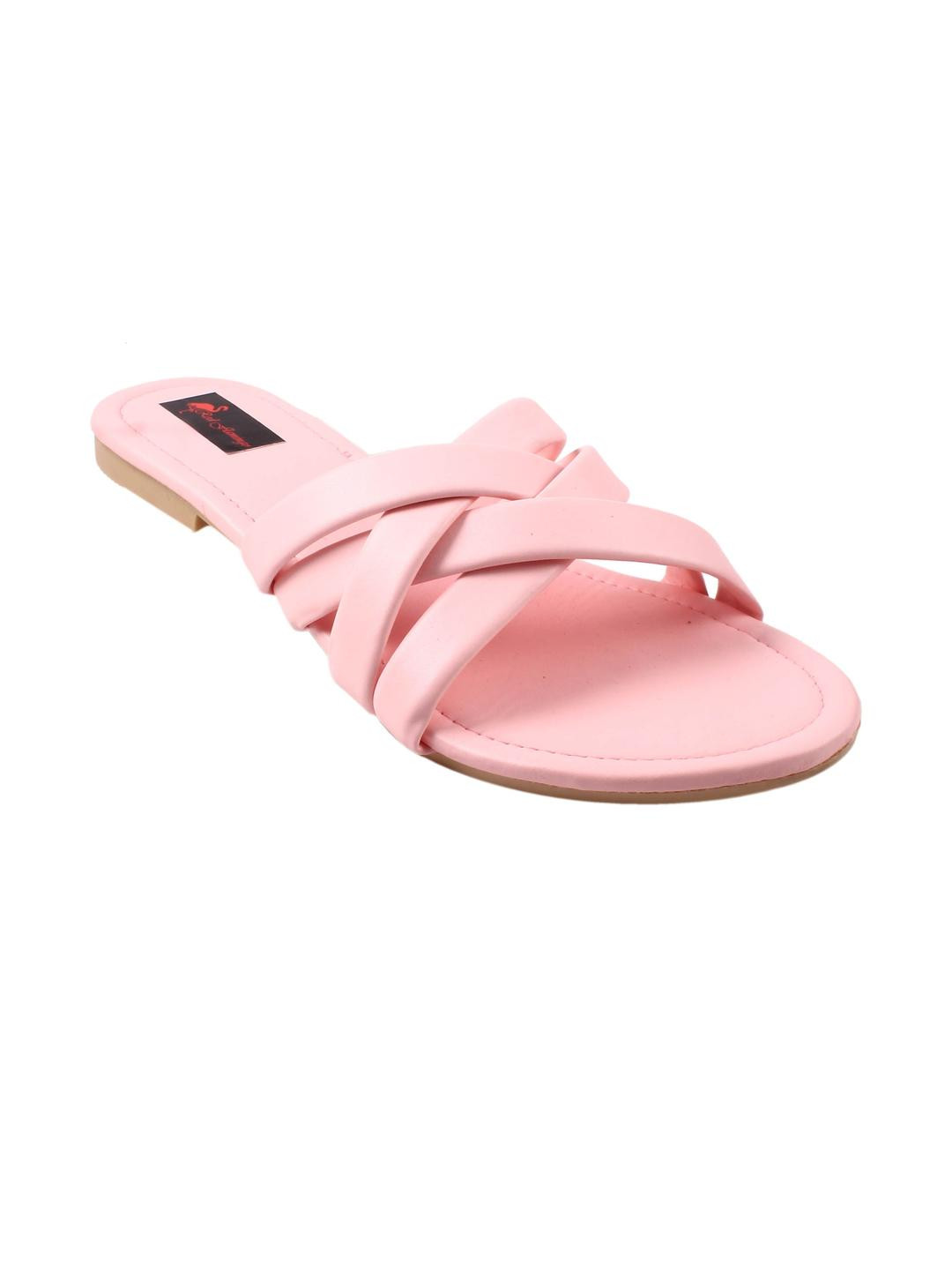 Red Flamingo Girls Velvet Slip-On Sneakers