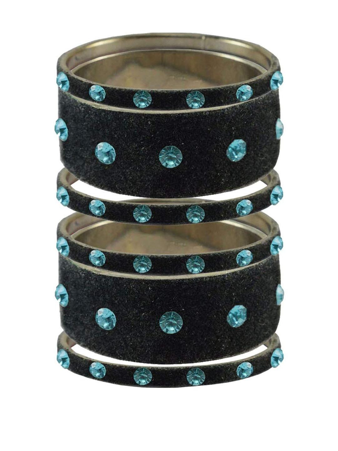 Vidhya Kangan Gray Bangle Set