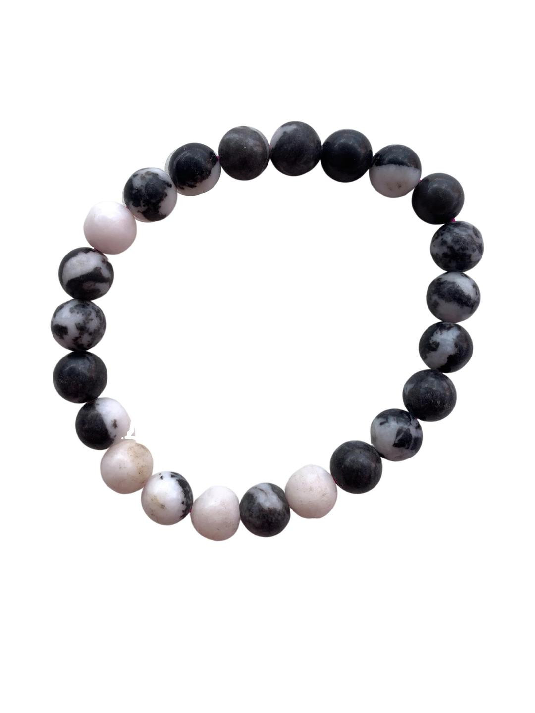 Apnisanskriti Unisex Zebra Jasper Stone Bracelet