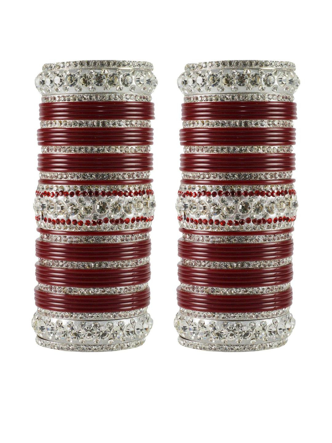 Vidhya Kangan Set Of 78 Stone Studded Bangles