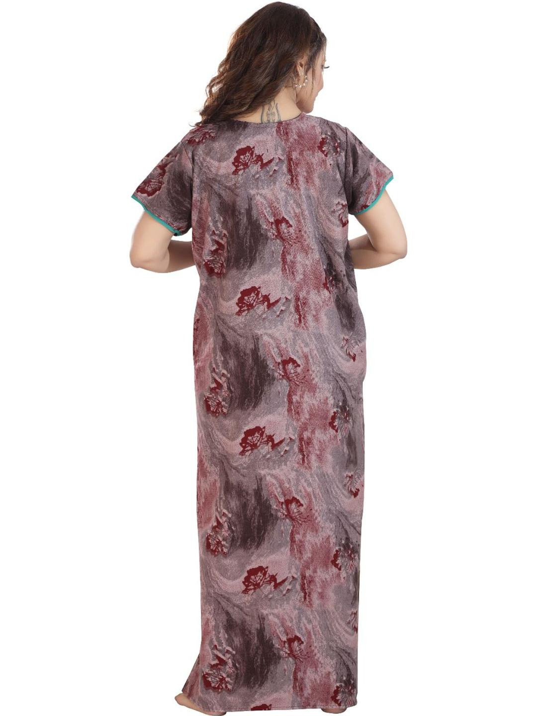 TRUNDZ Maroon Nightdress