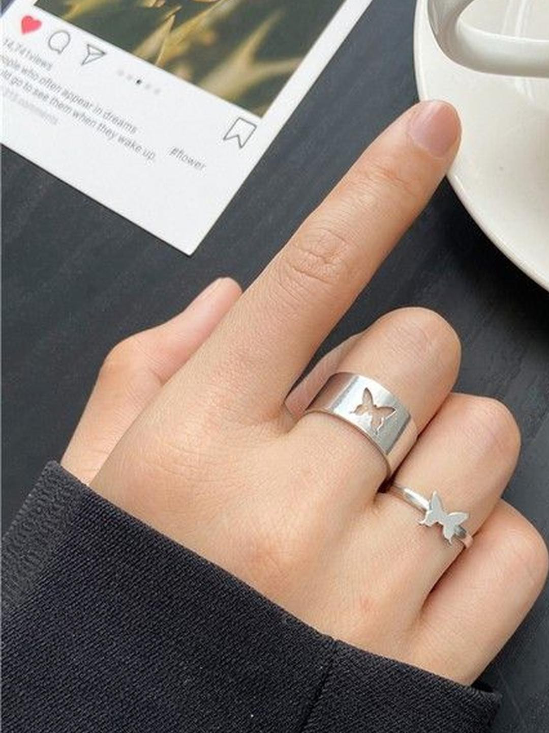 Arzonai Trendy Gold Butterfly Ring