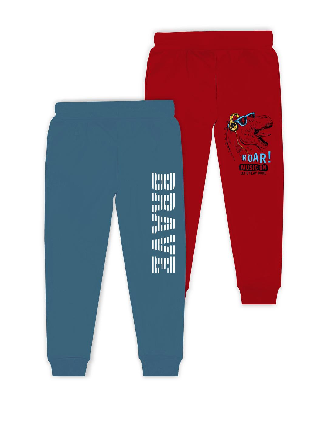 J&JP Boys Pack of 2 Cotton Joggers