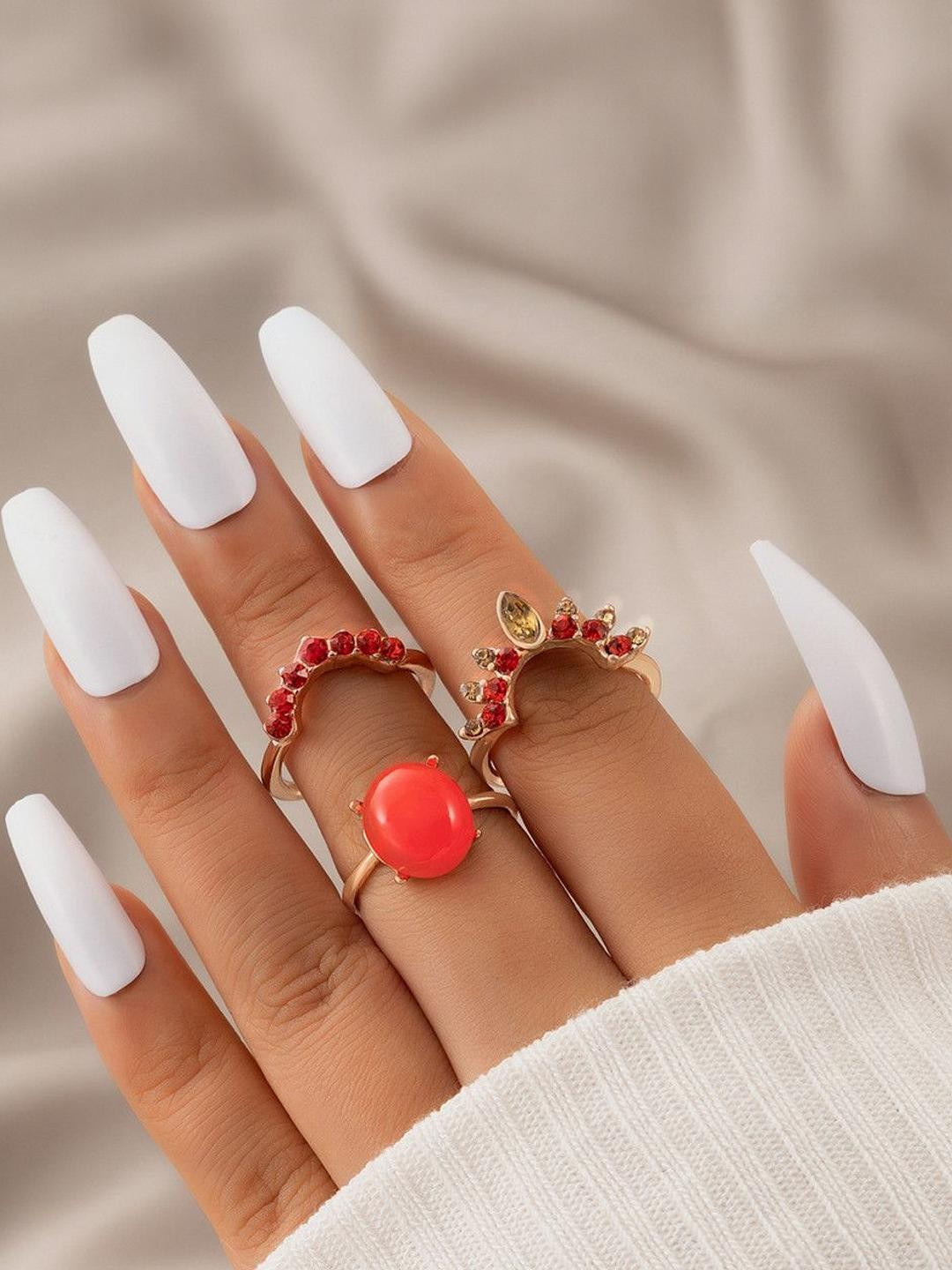 Arzonai Steel Ring Set