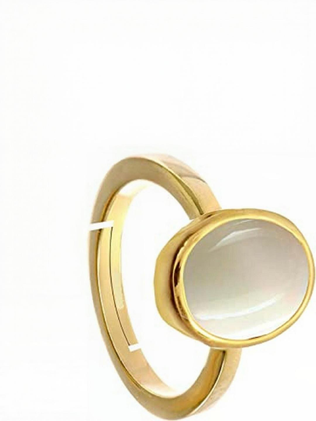 Sidharth Gems Stone Opal Gold Plated Ring