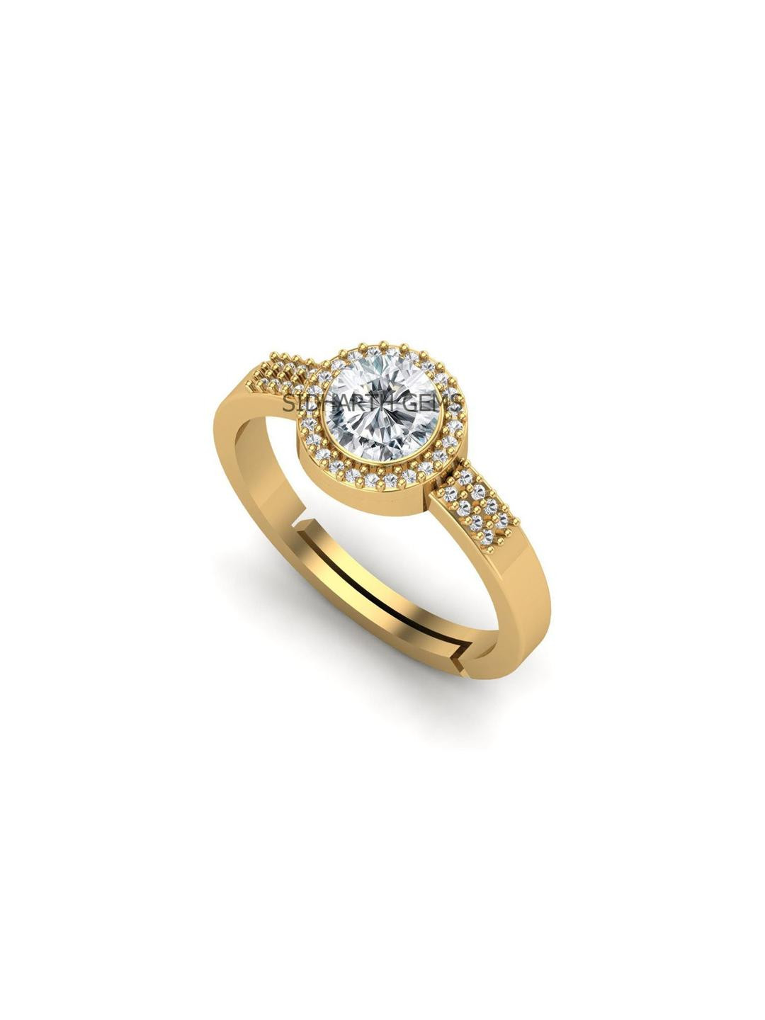 Sidharth Gems 11.25 Ratti 10.00 Crt Jarkan Precious Zircon Ring