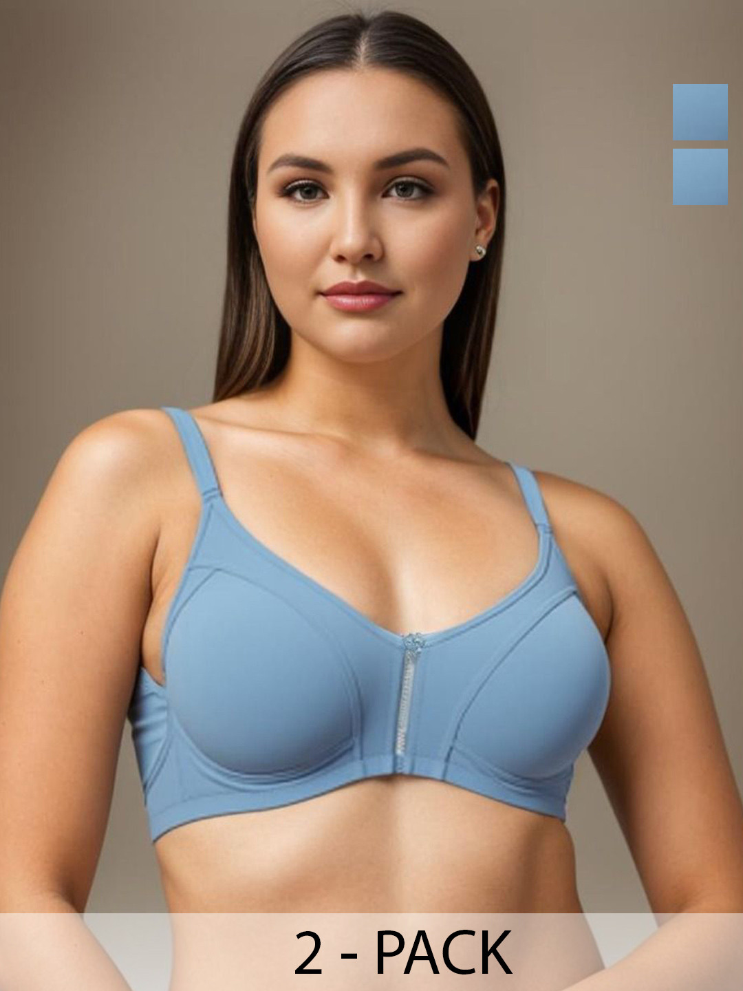 Eden Women Pach Of 2 Full Coverage T-shirt Bra
