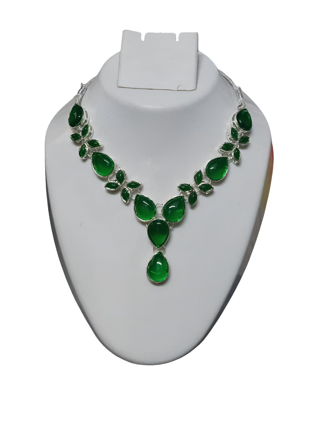 VALUSHA Stainless Steel Kundan ewellery Set