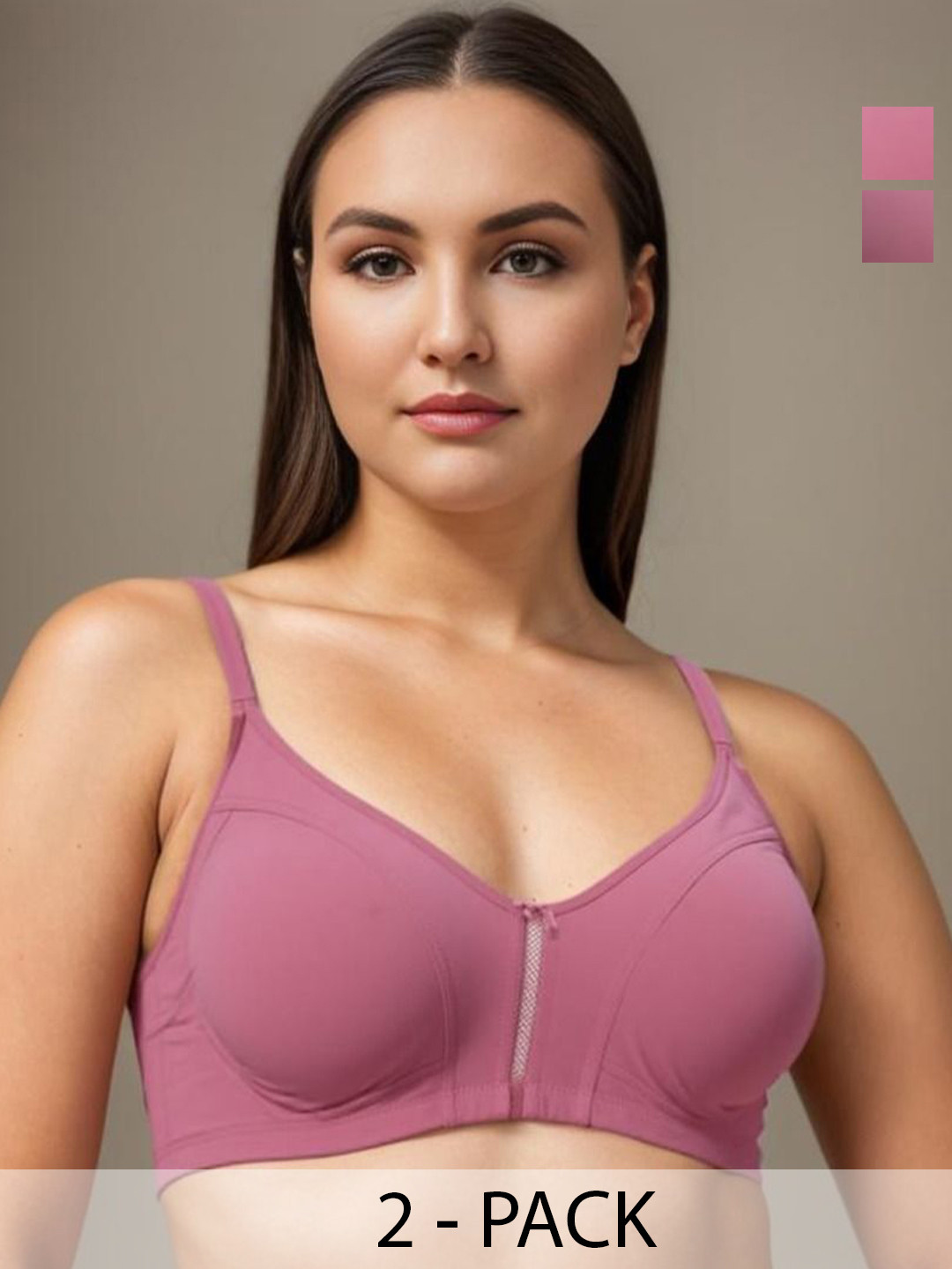 Eden Women Pach Of 2 Full Coverage T-shirt Bra