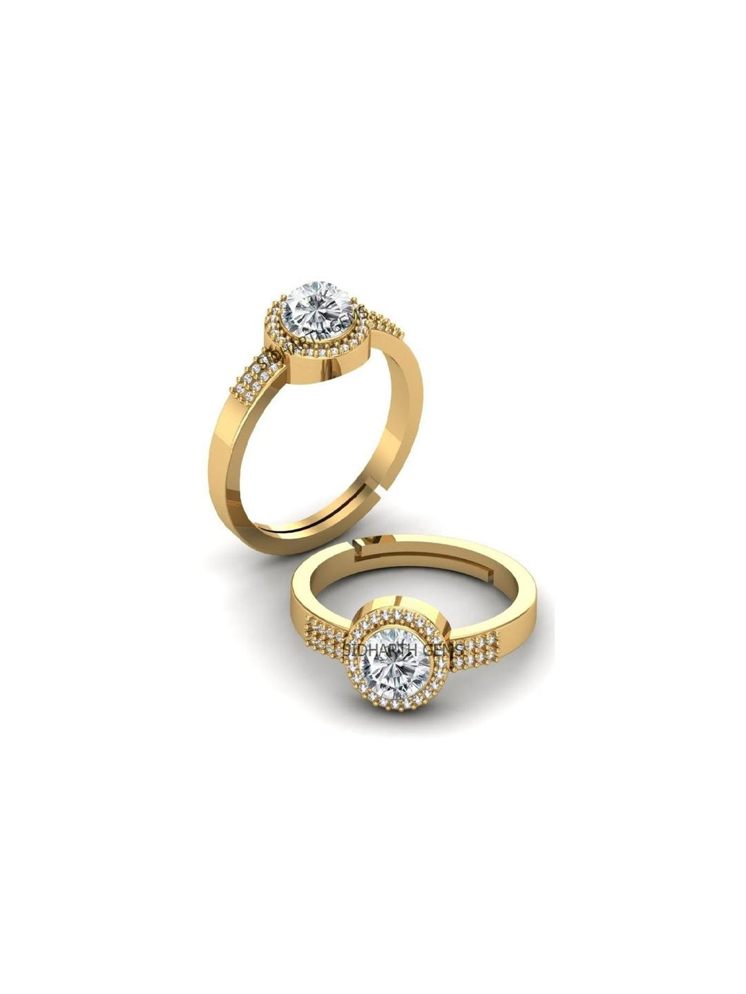 Sidharth Gems 9.25 Ratti 8.15 Carat Precious Zircon Studded Finger Ring