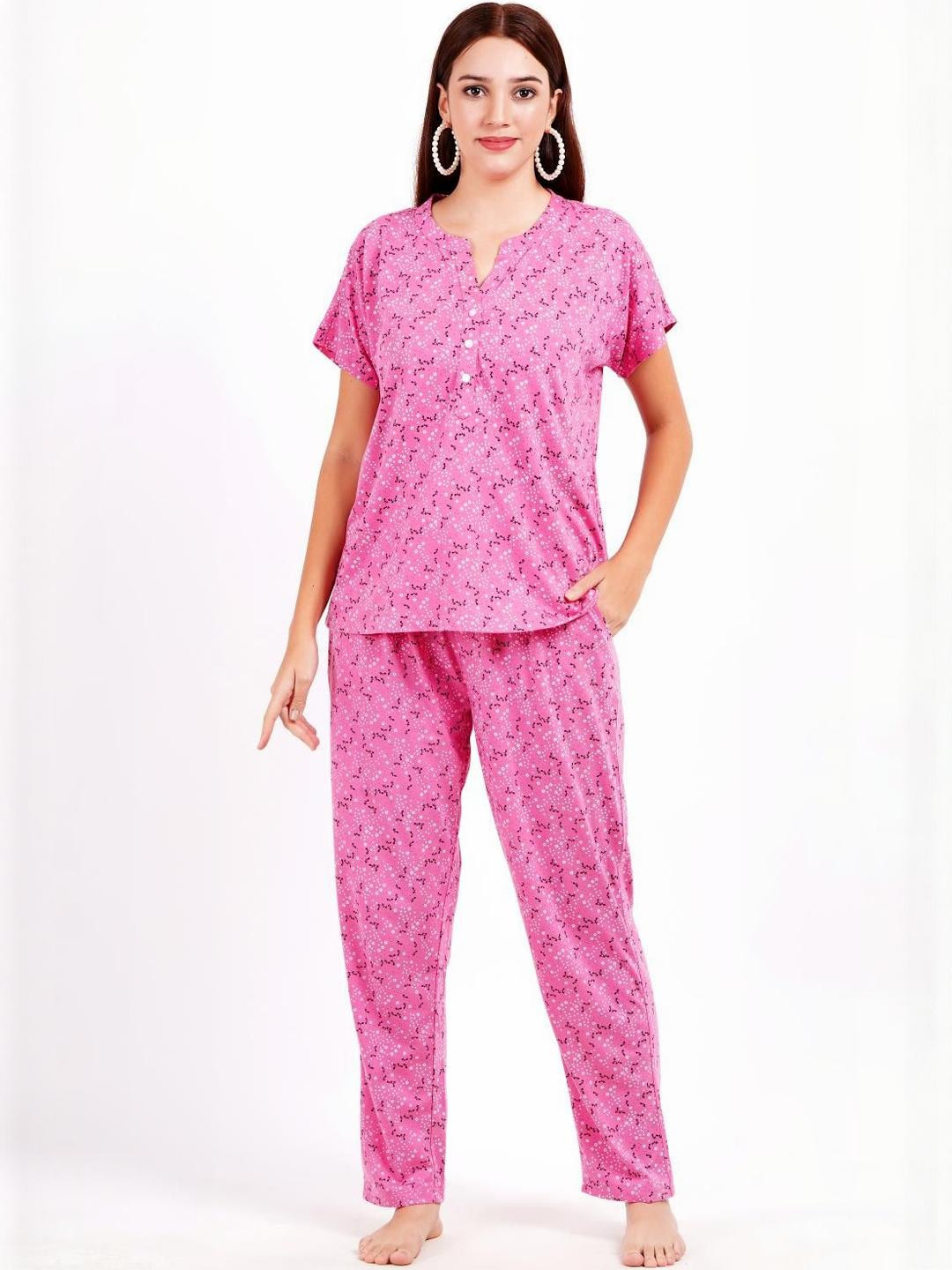 WOEMUR Women Printed Night suit
