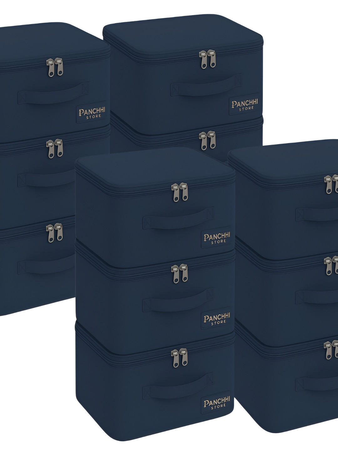 Panchhi Store Blue 12 Pieces Drawer Organisers