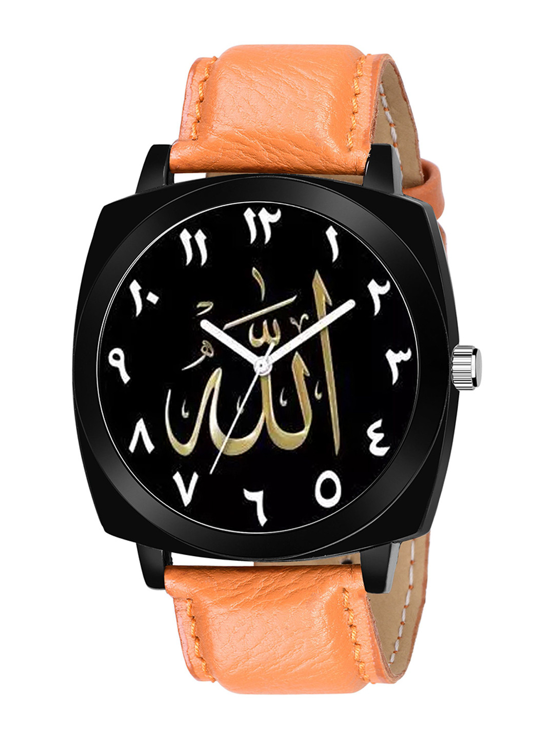 CSAMON Men Dial & Leather Bracelet Style Straps Analogue Watch Curren8 Islamic NUM07 CD_SH