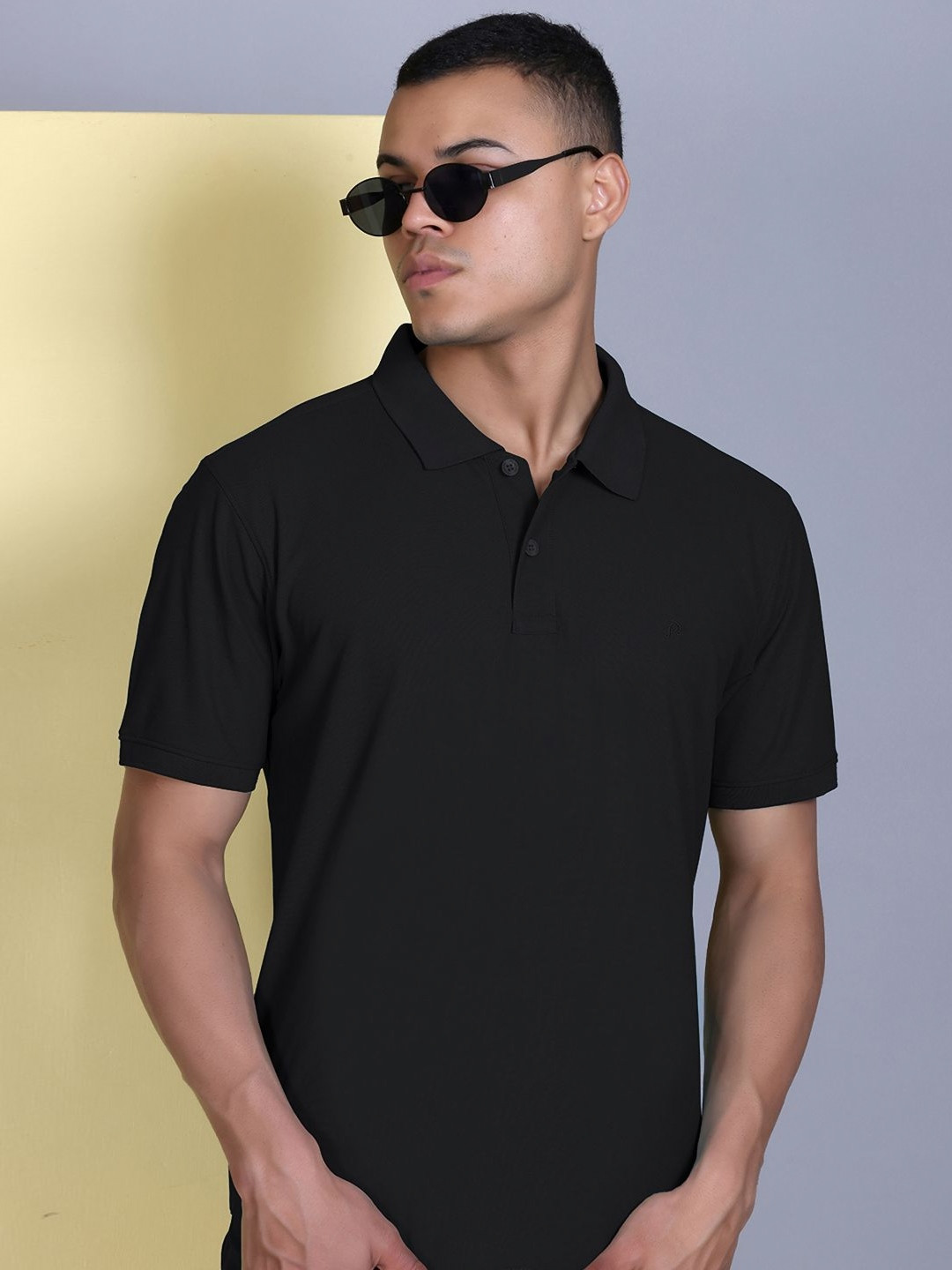 MOUNTAIN COLOURS Men Polo Collar T-shirt