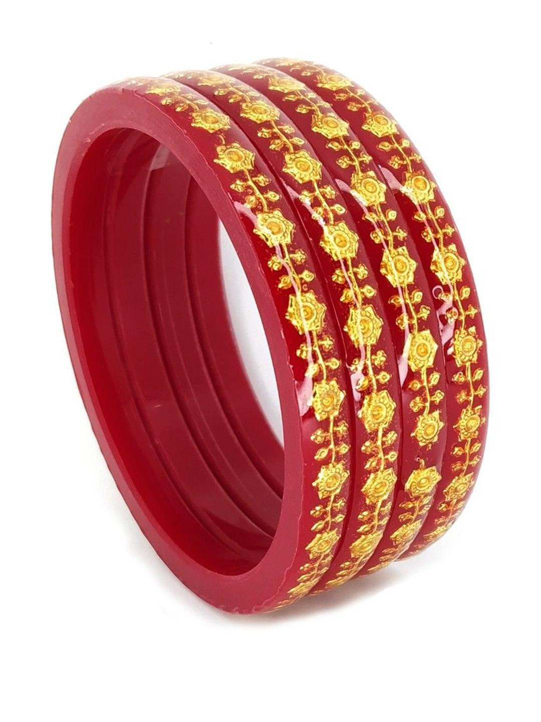 Tanvi J Plastic Gold-Plated Bangles