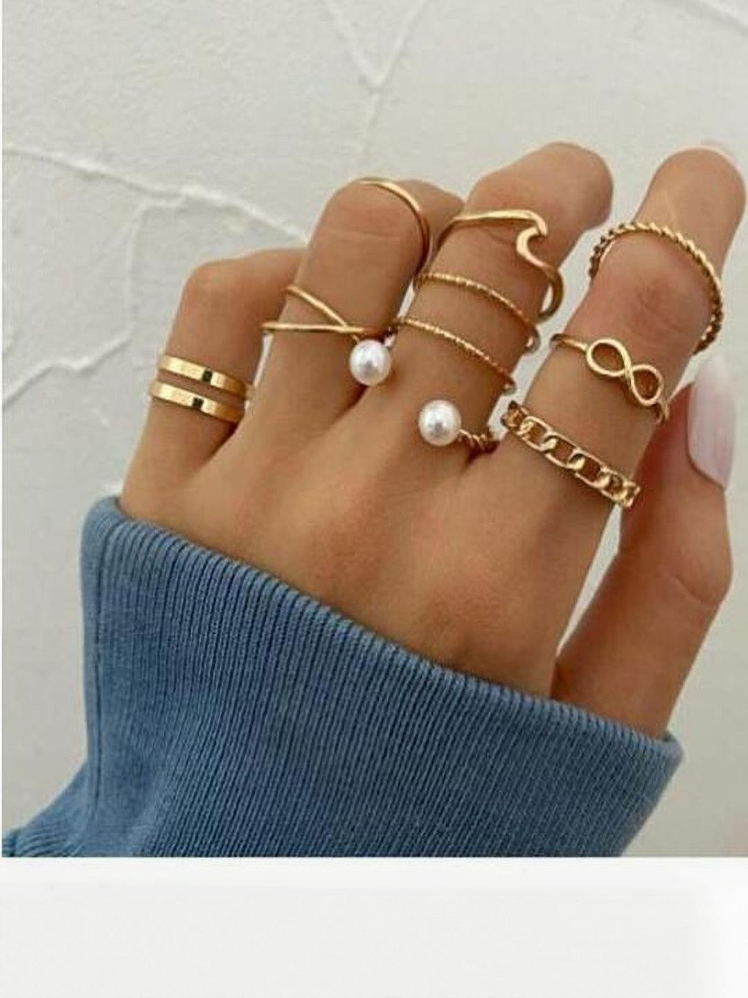 Arzonai Set Of 10 Rings