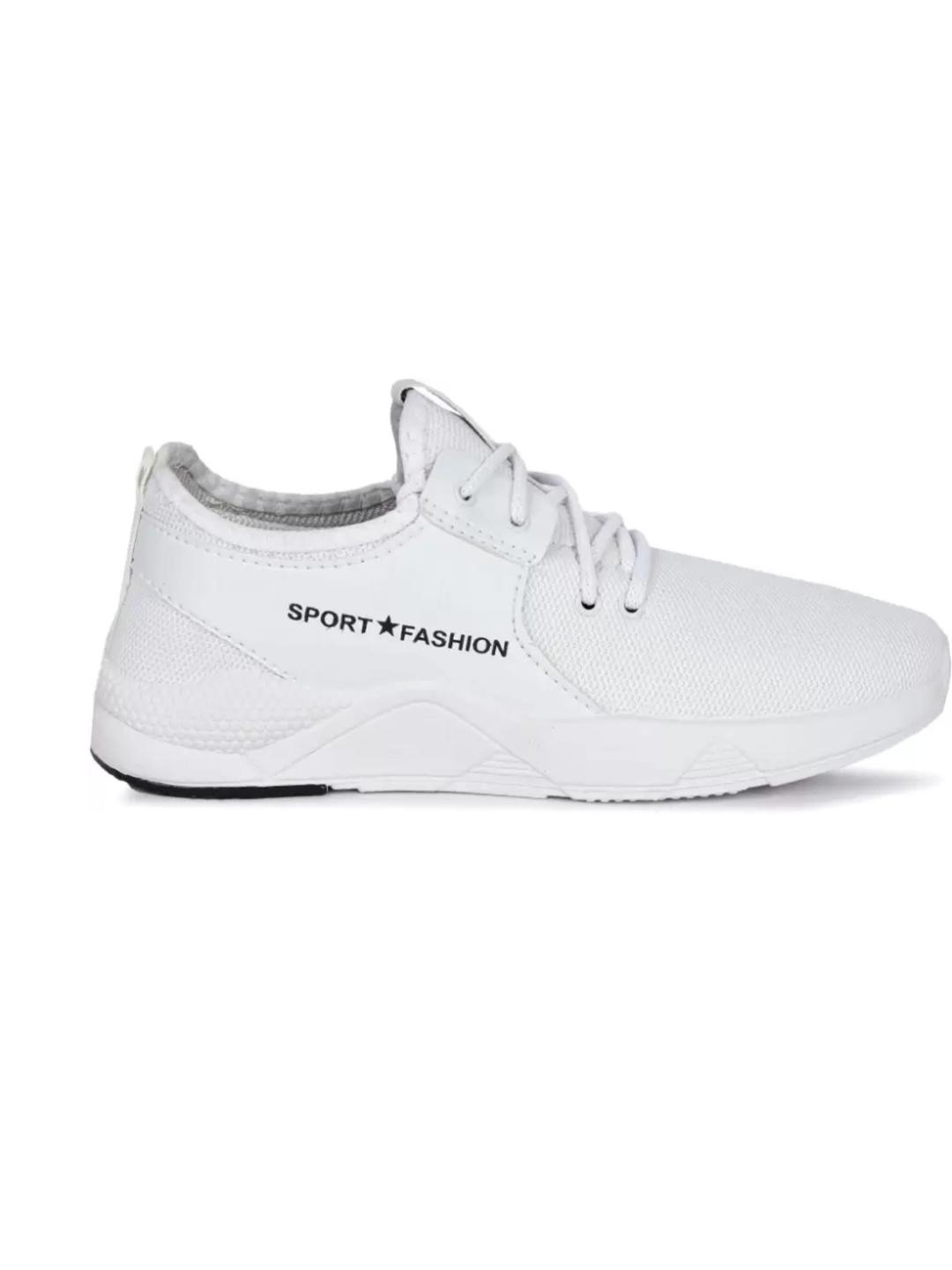 HOTSTYLE Men White Canvas Sports Shoes