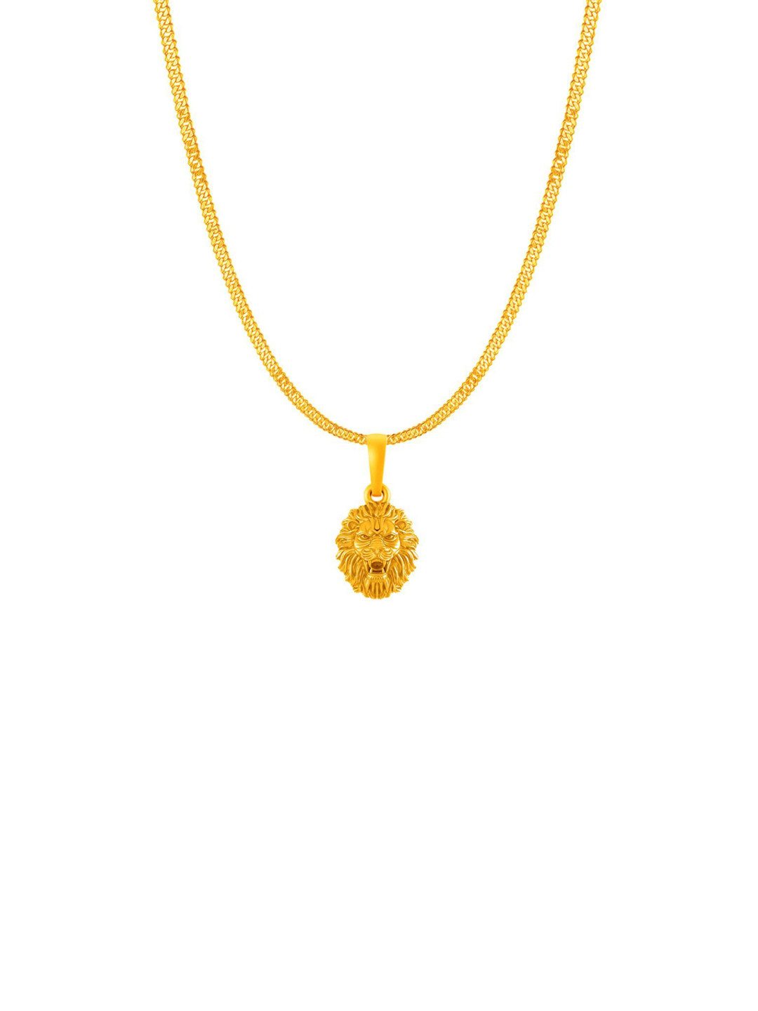 AKSHAT SAPPHIRE 92.5 Silver 22KT Gold-Plated Narsimha Pendants With Chains
