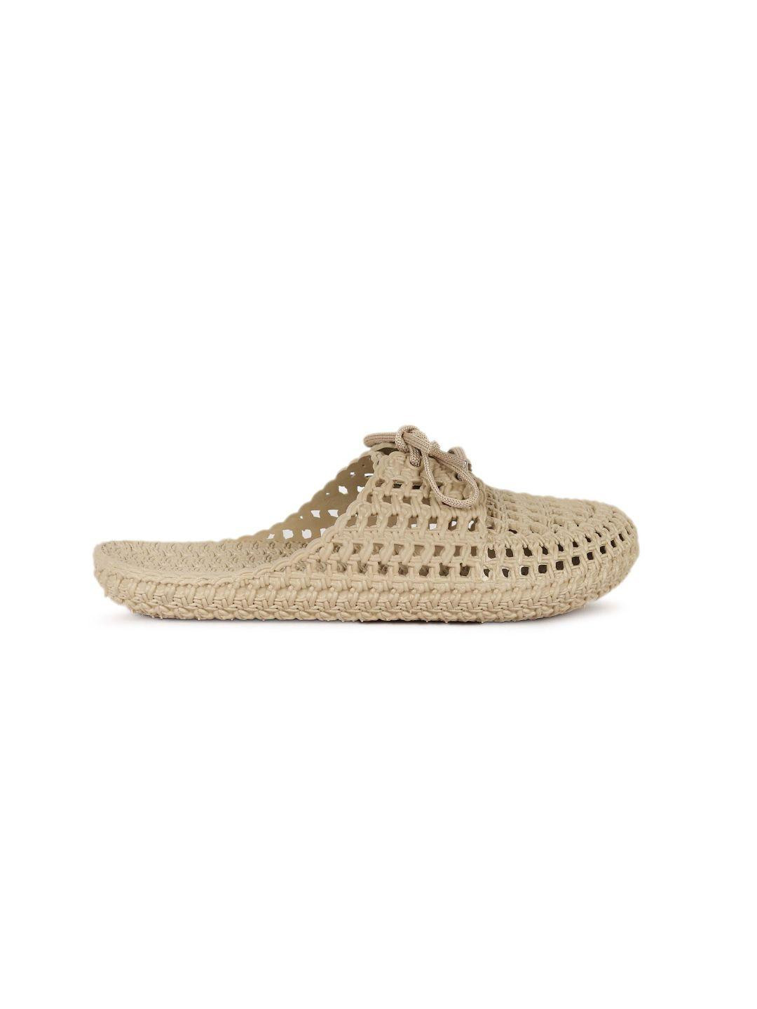 aadi Women Beige Sliders