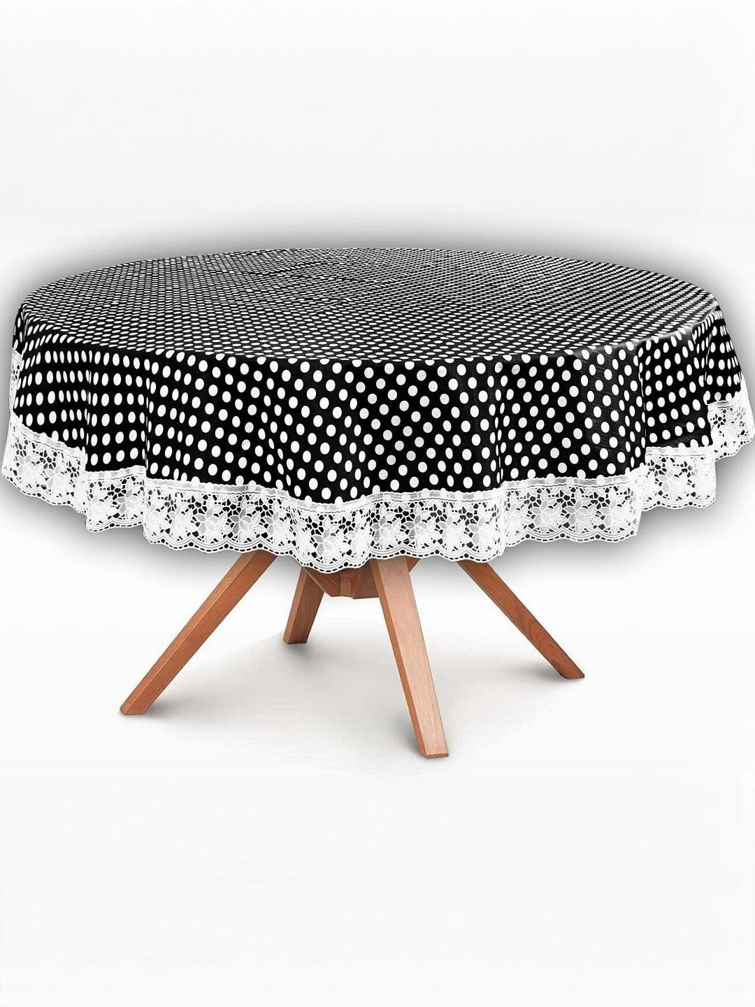 Wings Star Black Plastic Table Covers